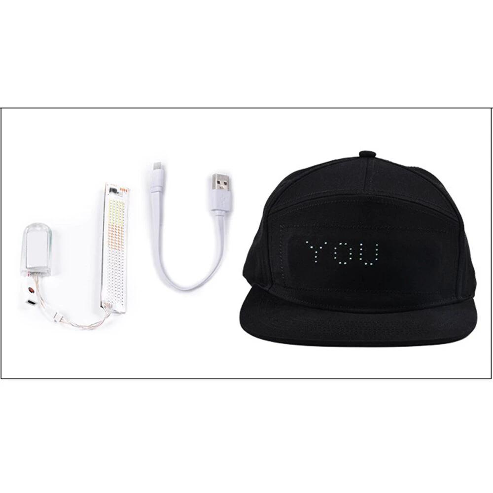 LED Display Duck Tongue Advertising Baseball Cap by GJG Denim