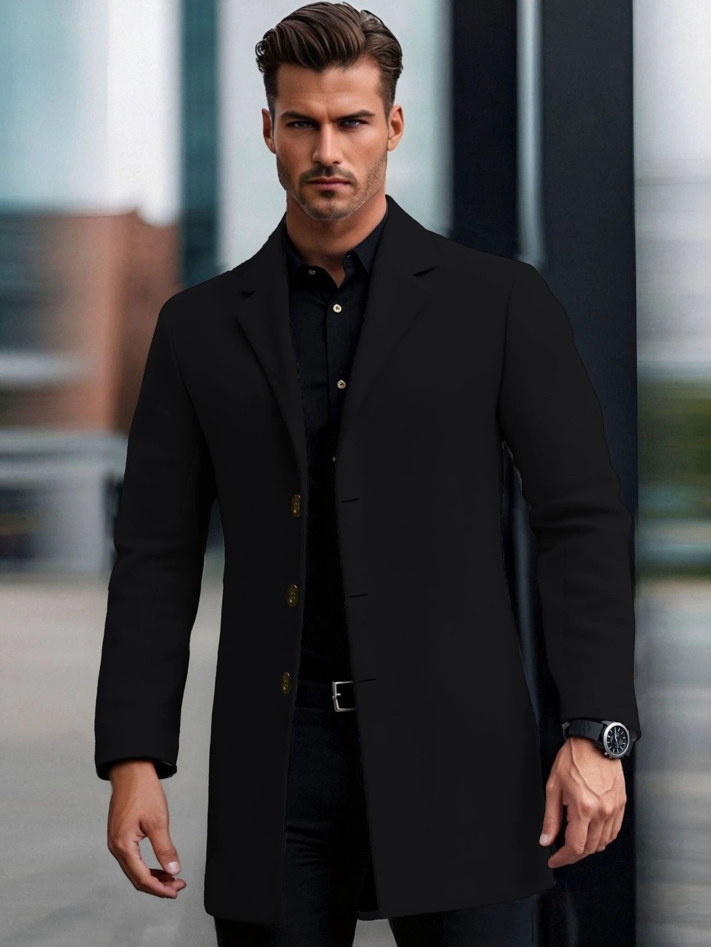 Lapel European And American Lapel Slim Coat by GJG Denim