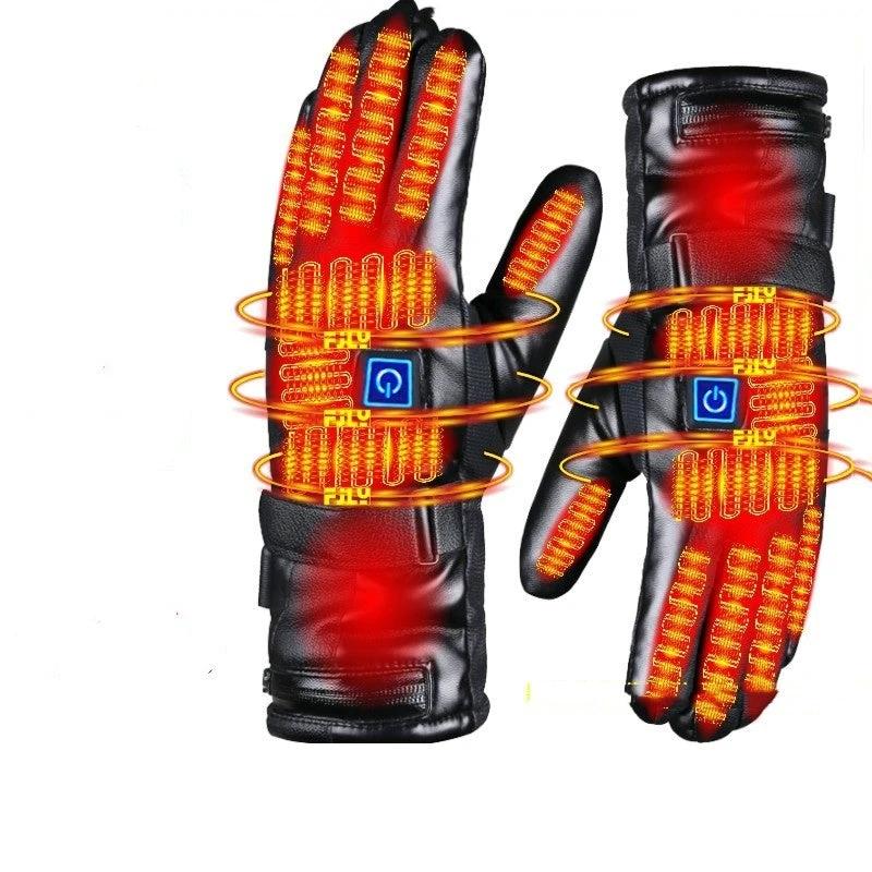 Men's Warm Waterproof Heating Gloves by GJG Denim