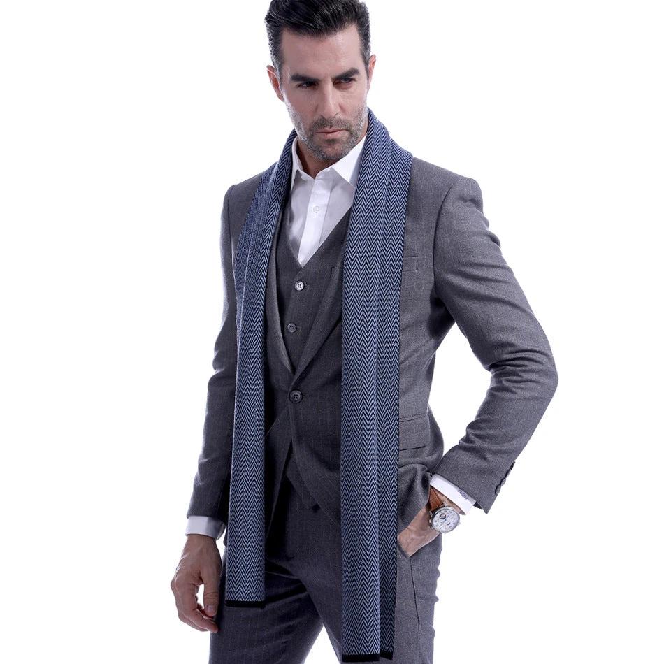 Men's Herringbone Scarf by GJG Denim