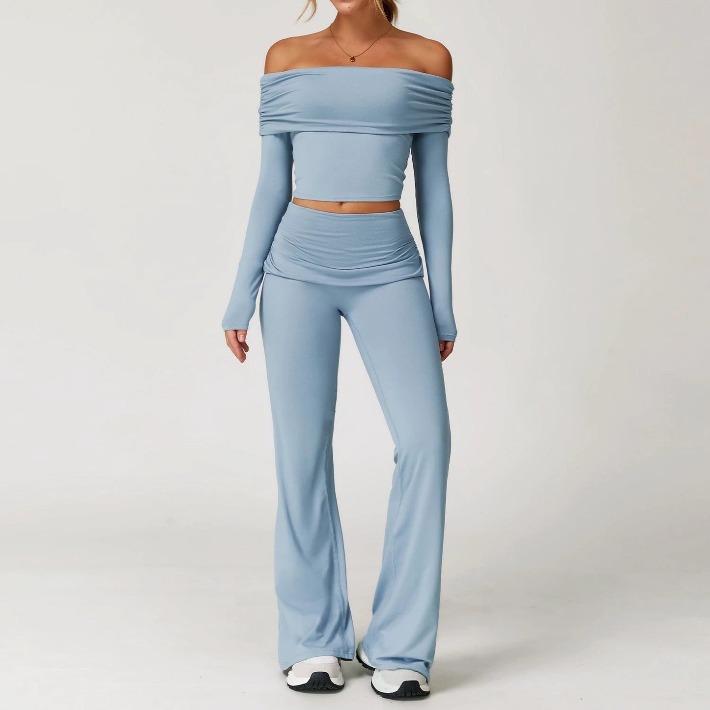 Women's Casual Comfortable Versatile Yoga Clothes Fitness Suit by GJG Denim