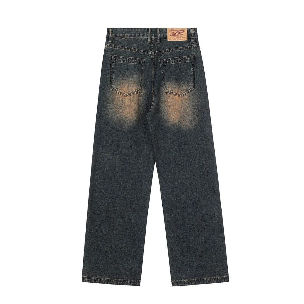 Retro Washing Water Daddy Pants Men by GJG Denim