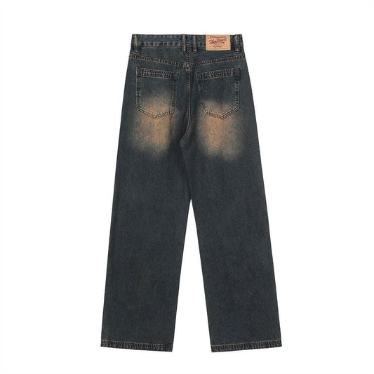 Retro Washing Water Daddy Pants Men by GJG Denim