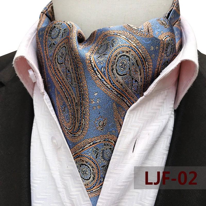 Men's Jacquard Polyester Scarf by GJG Denim