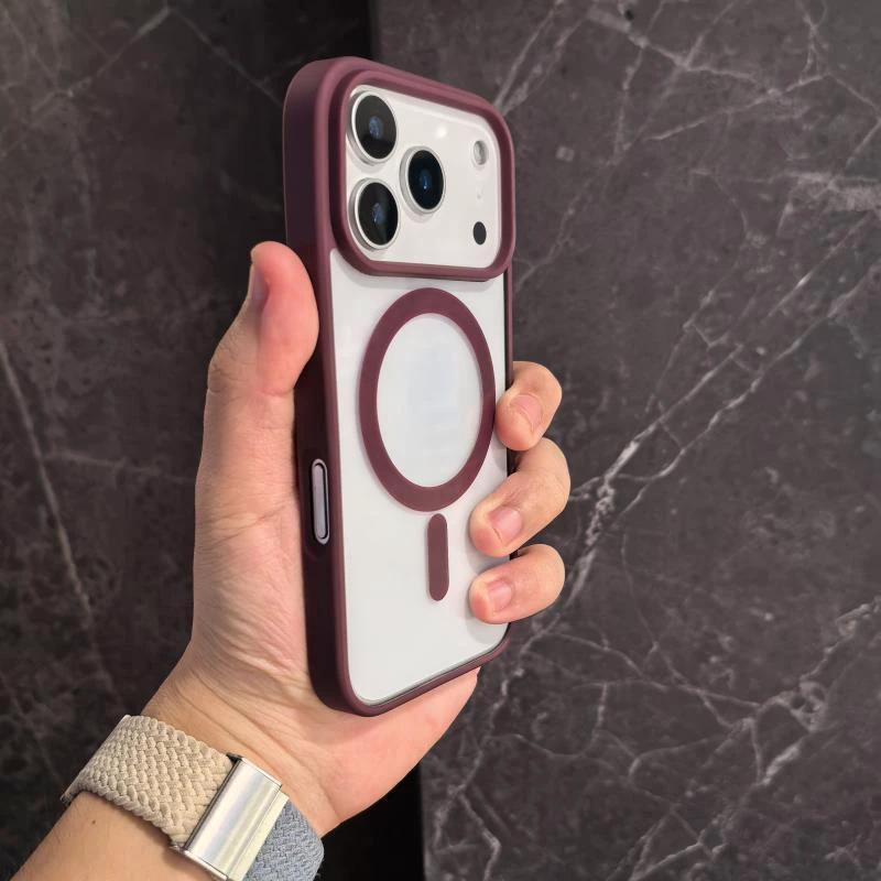 Non-yellow Phone Case Transparent Magnetic Ultra-thin Drop-resistant Protective Cover by GJG Denim