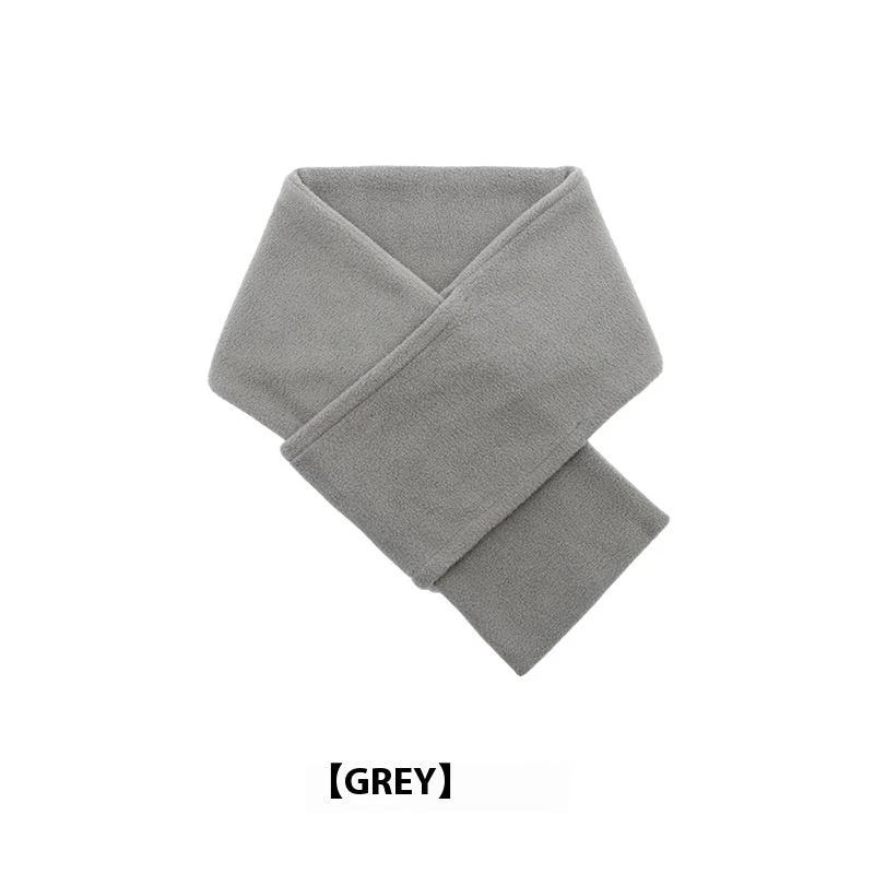 Autumn And Winter Warm Scarf Fashion Simple Solid Color Men's Polar Fleece by GJG Denim