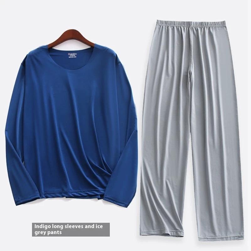 Men's Long-sleeved Pajamas Set by GJG Denim