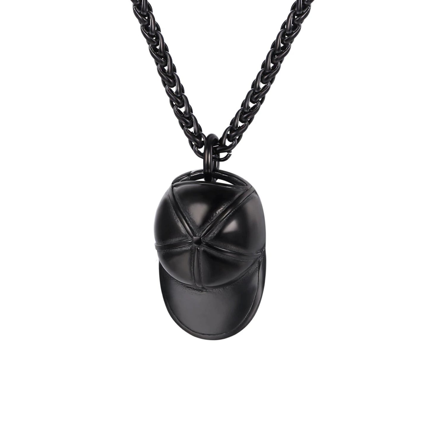 Stainless Steel Cap Unique Pendant Necklace For Men by GJG Denim