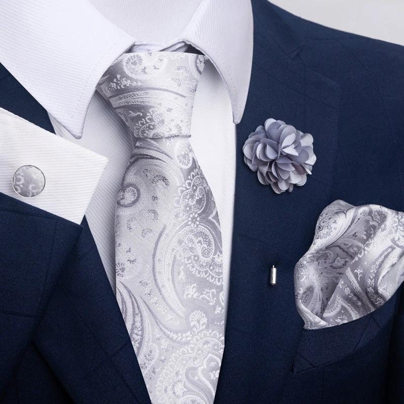 Men's Tie and Pocket Square Combo by GJG Denim