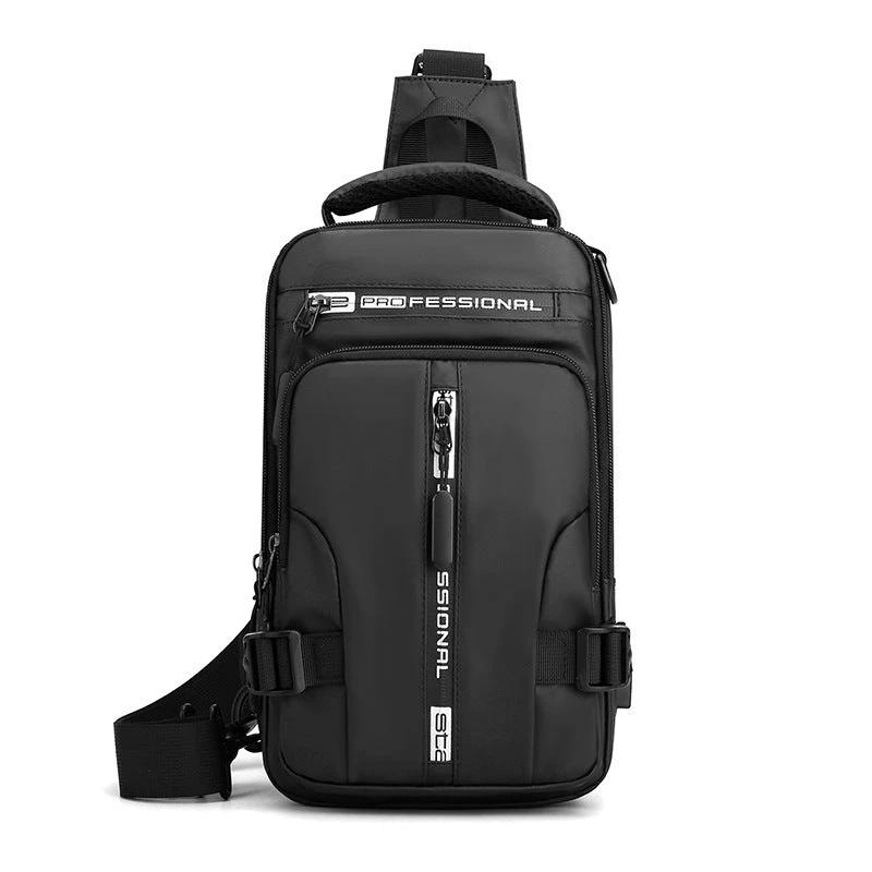 Men's Crossbody Multifunctional Backpack by GJG Denim