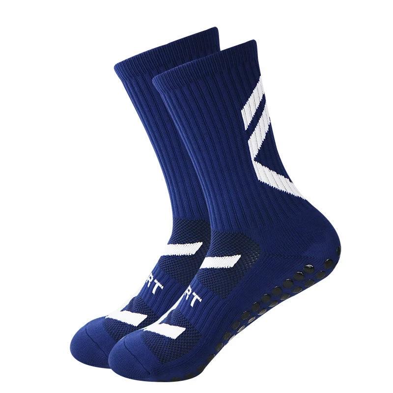 Men's Non-slip Thick Football Shock-absorbing Sports Socks by GJG Denim