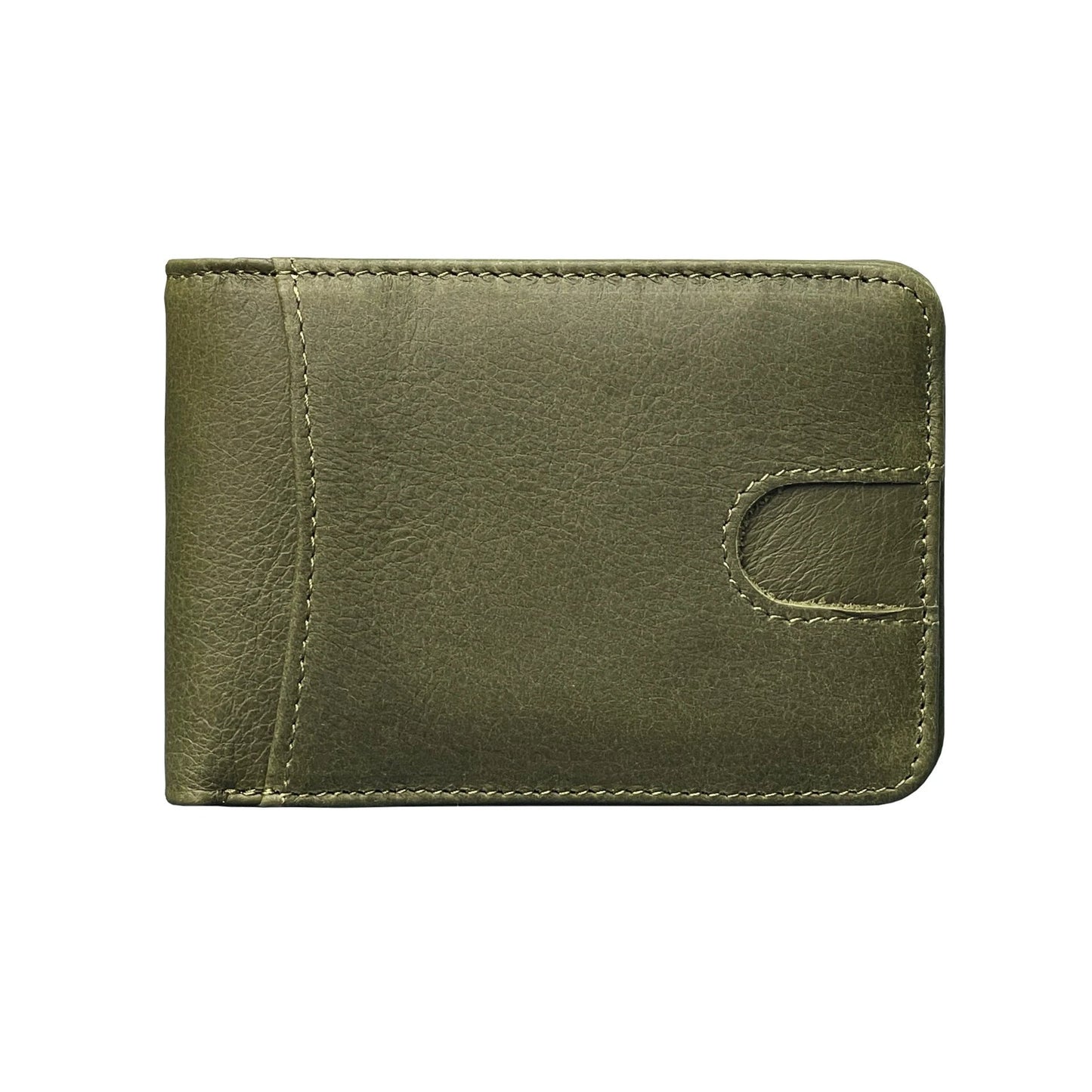 Oil-waxed Leather Wallet For Men by GJG Denim