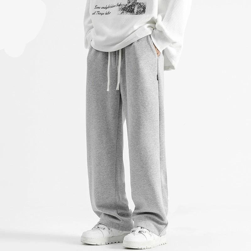 Casual Versatile Straight-leg Wide-leg Sweatpants For Men by GJG Denim