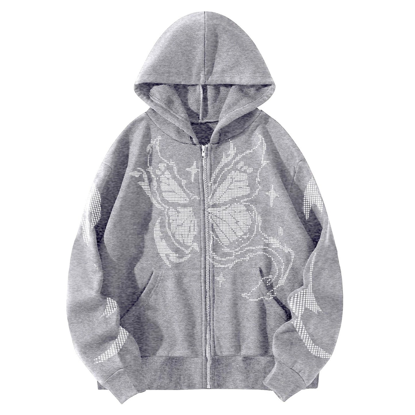 Casual Loose Sweatshirt Men's Cardigan Jacket by GJG Denim