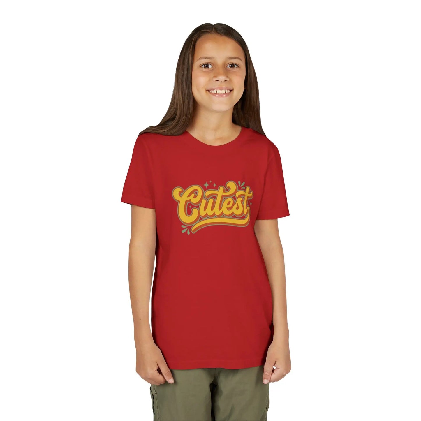 Cutest Youth Tee — Retro Script Kids T‑Shirt by Printify