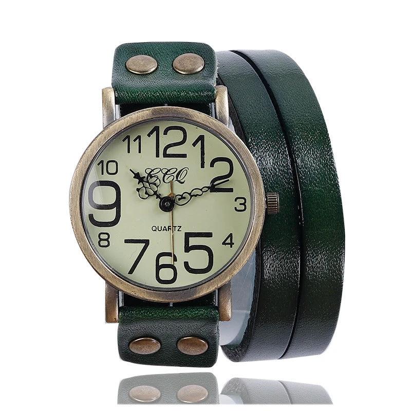 Retro Three-circle Casual Watch For Men by GJG Denim
