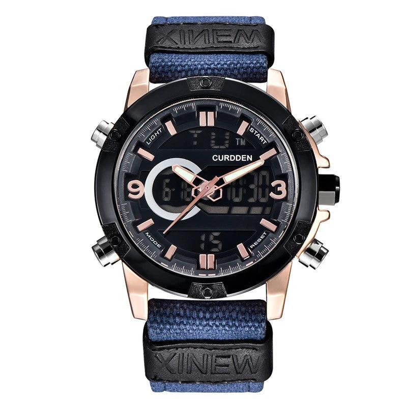 Men's Fashion Belt Multi-functional Watch by GJG Denim