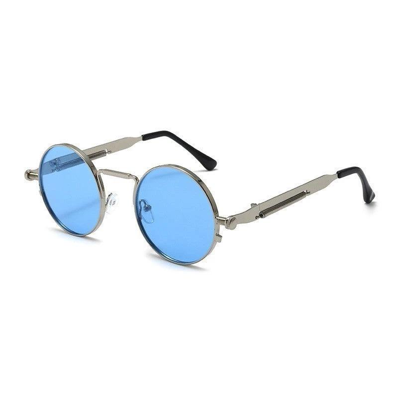 Stylish Round Steampunk Sunglasses by GJG Denim