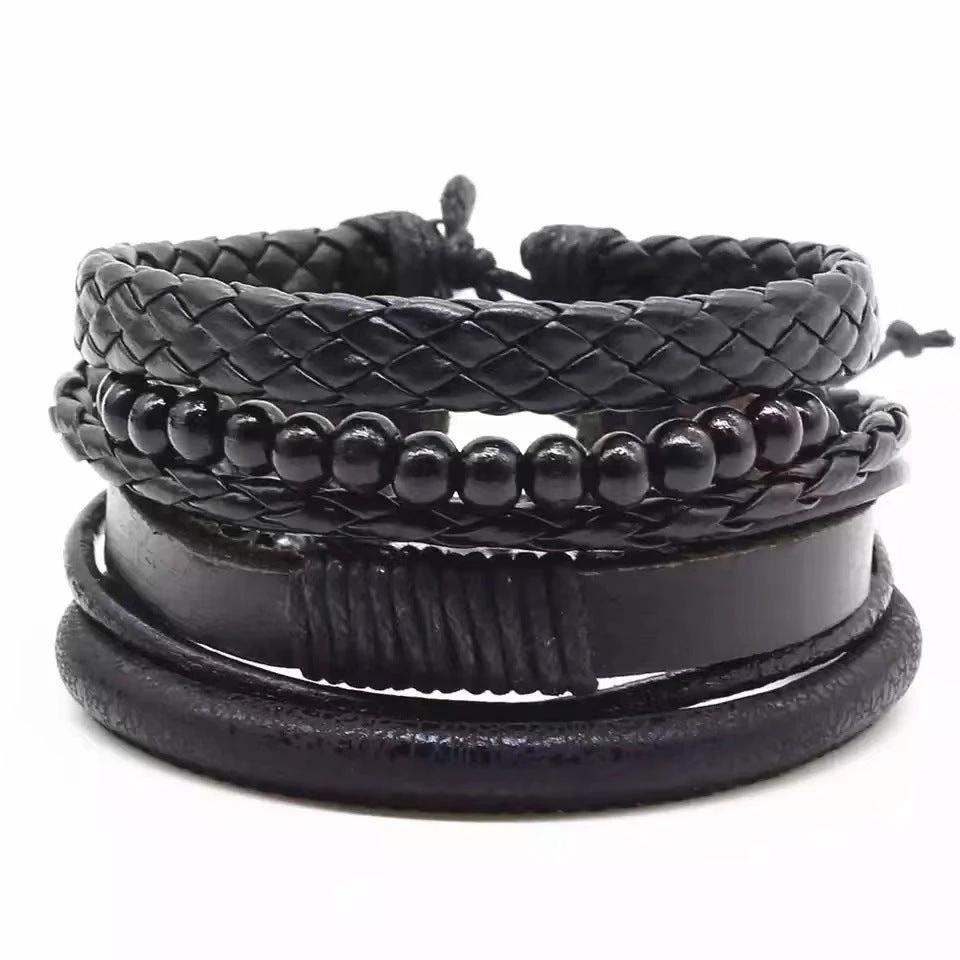 Men's Multi-layer Bracelet Set Vintage-style by GJG Denim
