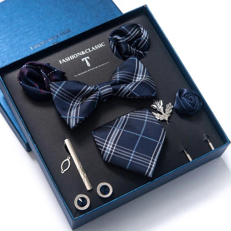 Men's 8-piece Tie Set by GJG Denim