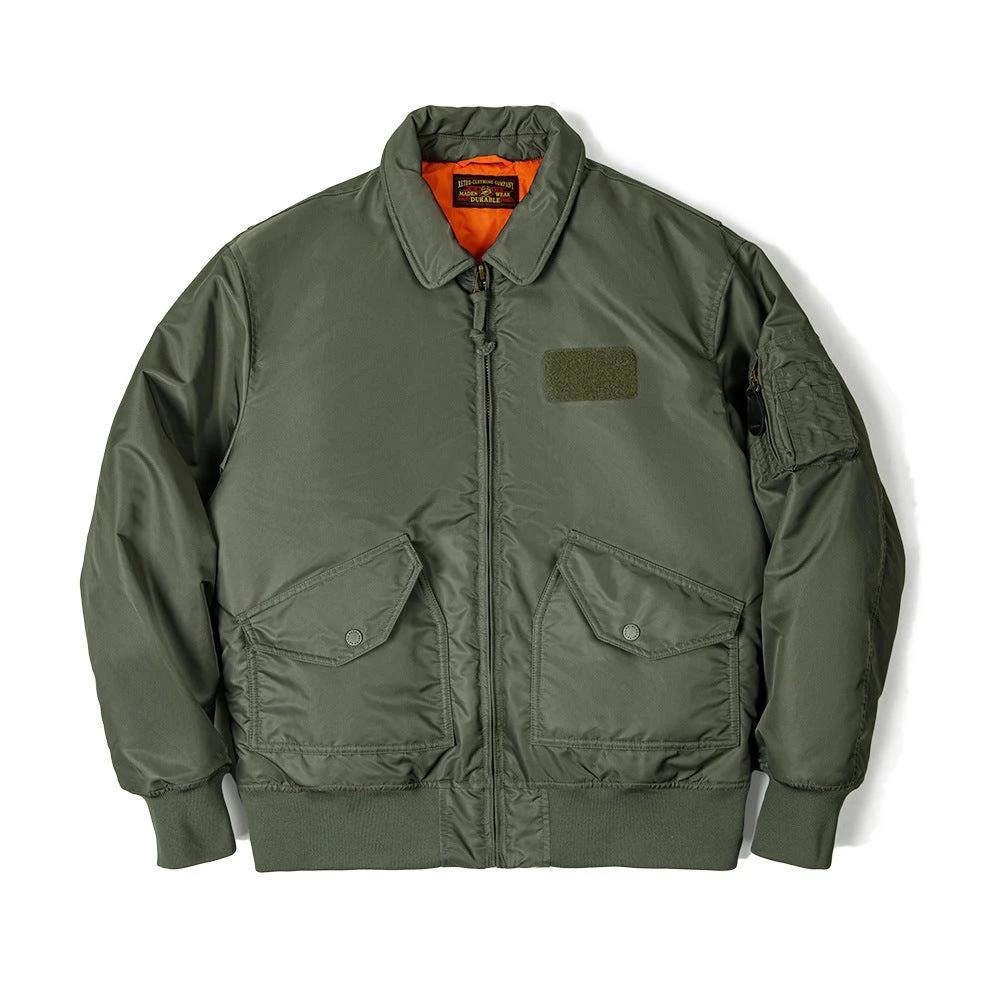 Retro Cotton Padded Pilot Coat by GJG Denim