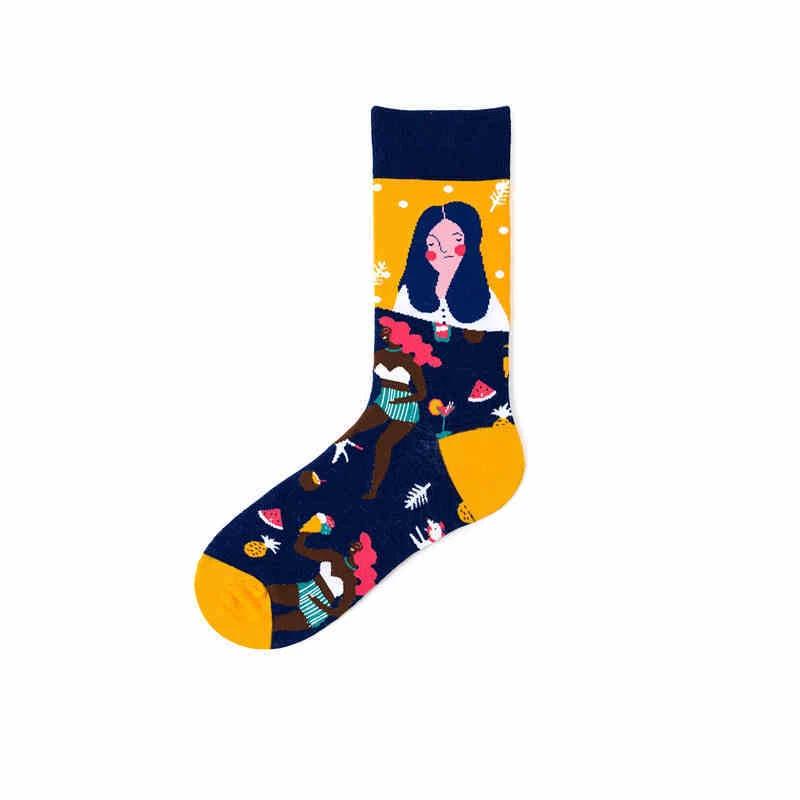 Men's Cotton Personality Socks by GJG Denim