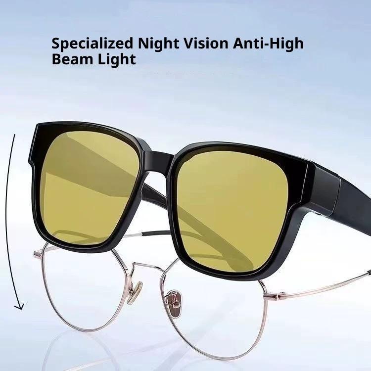 Night Vision Glasses For Driving At Night To Prevent High Beams For Men by GJG Denim