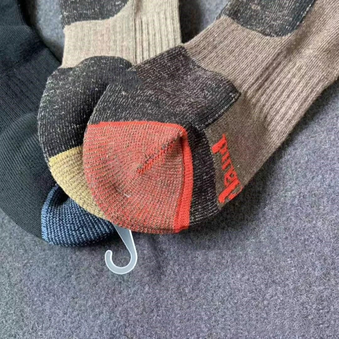 Men's Outdoor High-top Sports Socks Thick Thread Towel Bottom by GJG Denim