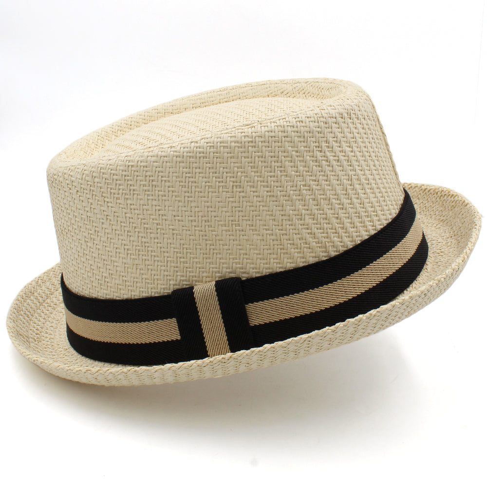 Retro Sun Shade Straw Hat For Men by GJG Denim