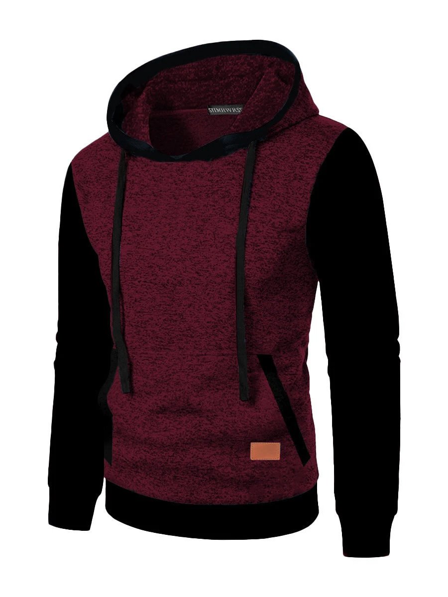 Men's Casual Jacquard Hooded Sweater by GJG Denim