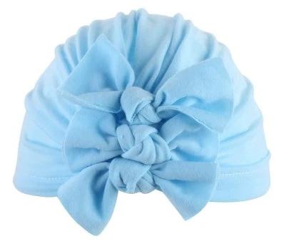 Pleated bowknot baby hat by GJG Denim