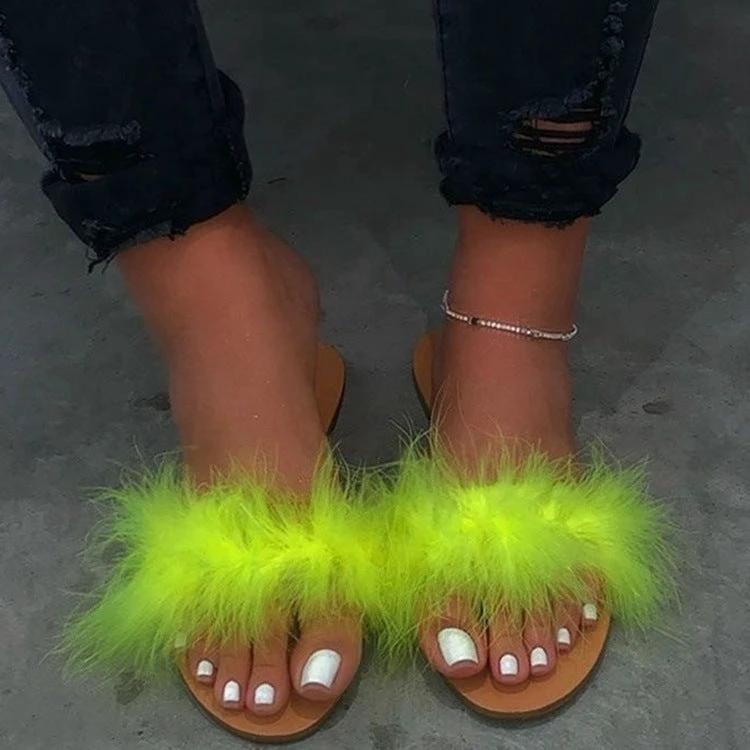 Maomao flat slippers by GJG Denim