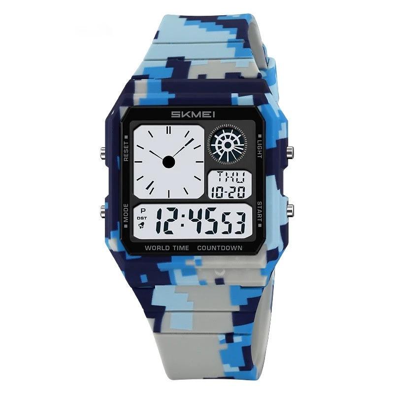 Men's Waterproof Multifunctional Electronic Sports Watch by GJG Denim