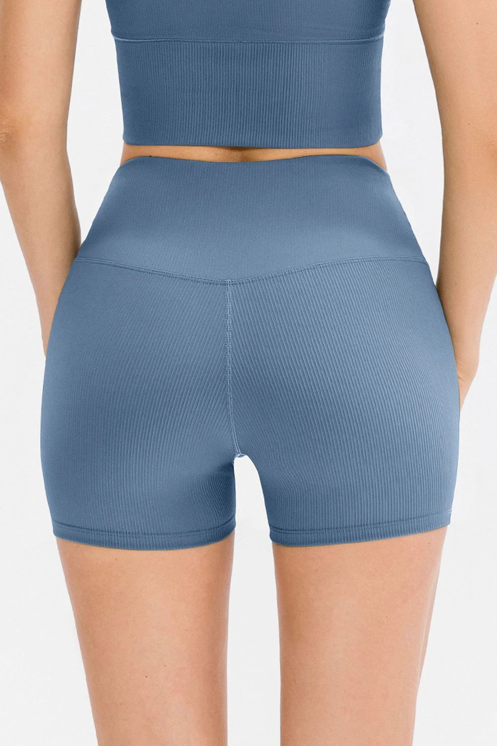 Slim Fit Wide Waistband Sports Shorts by Lady Ros