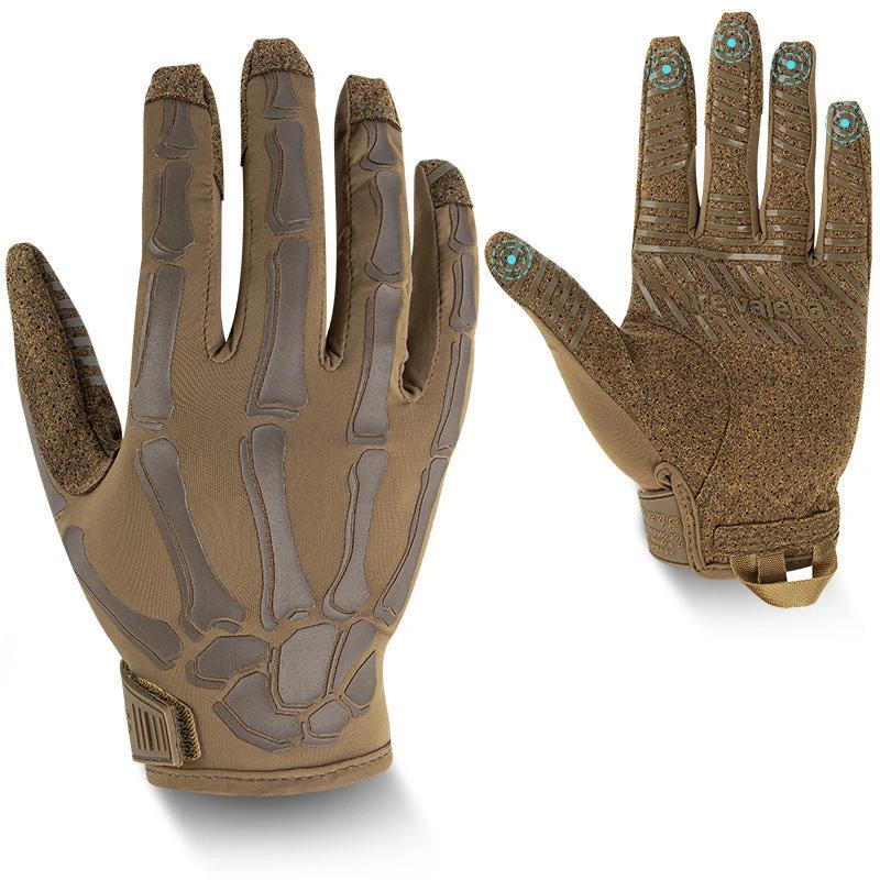 Men's Non-slip and Breathable Full Finger Touch Screen Tactical Gloves by GJG Denim