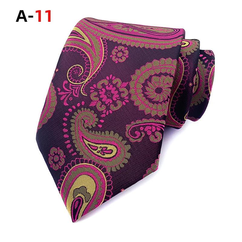 Men's Polyester Jacquard Tie by GJG Denim