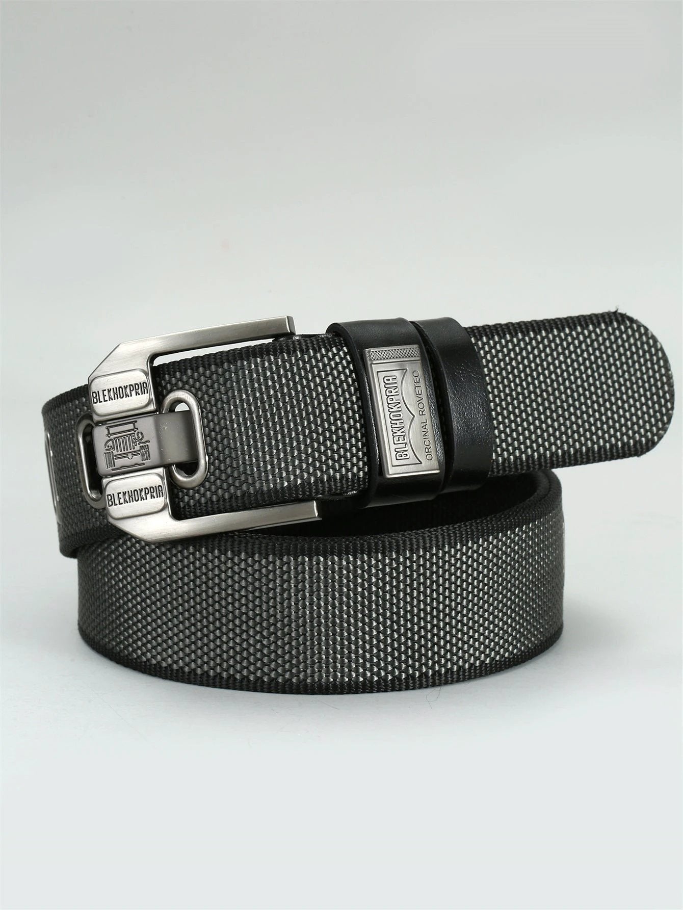 Men's Pin Buckle Casual Retro Canvas Belts by GJG Denim