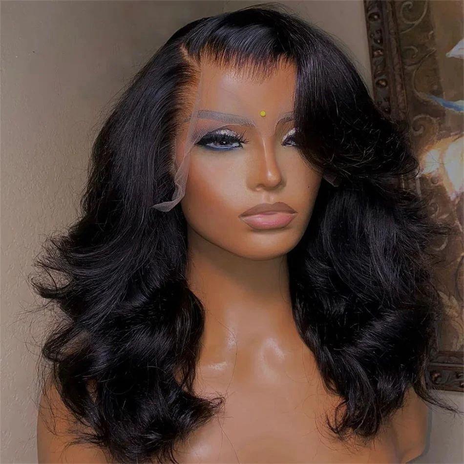 Women's Solid Color Transparent Lace Forehead Wig by GJG Denim