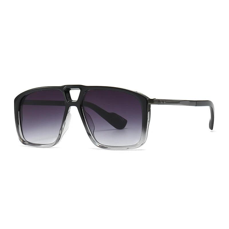 Men's Retro Double Square Sunglasses by GJG Denim