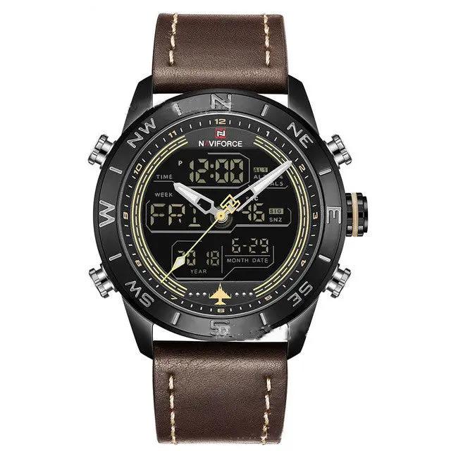 Men's Sport LED Analog Digital Watch by GJG Denim