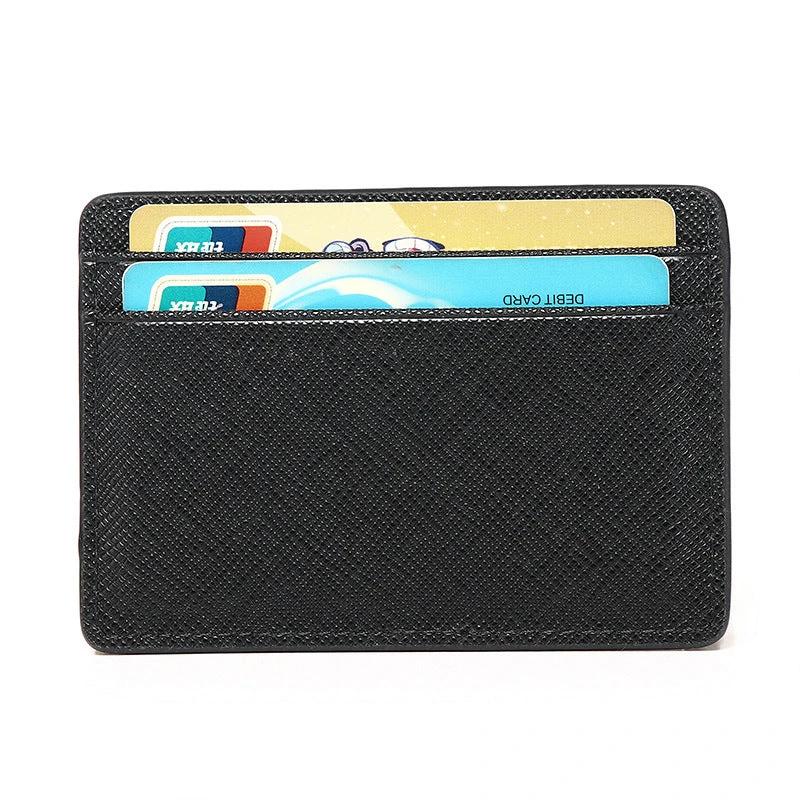 Cross-pattern Multi Function Card Holder For Men by GJG Denim
