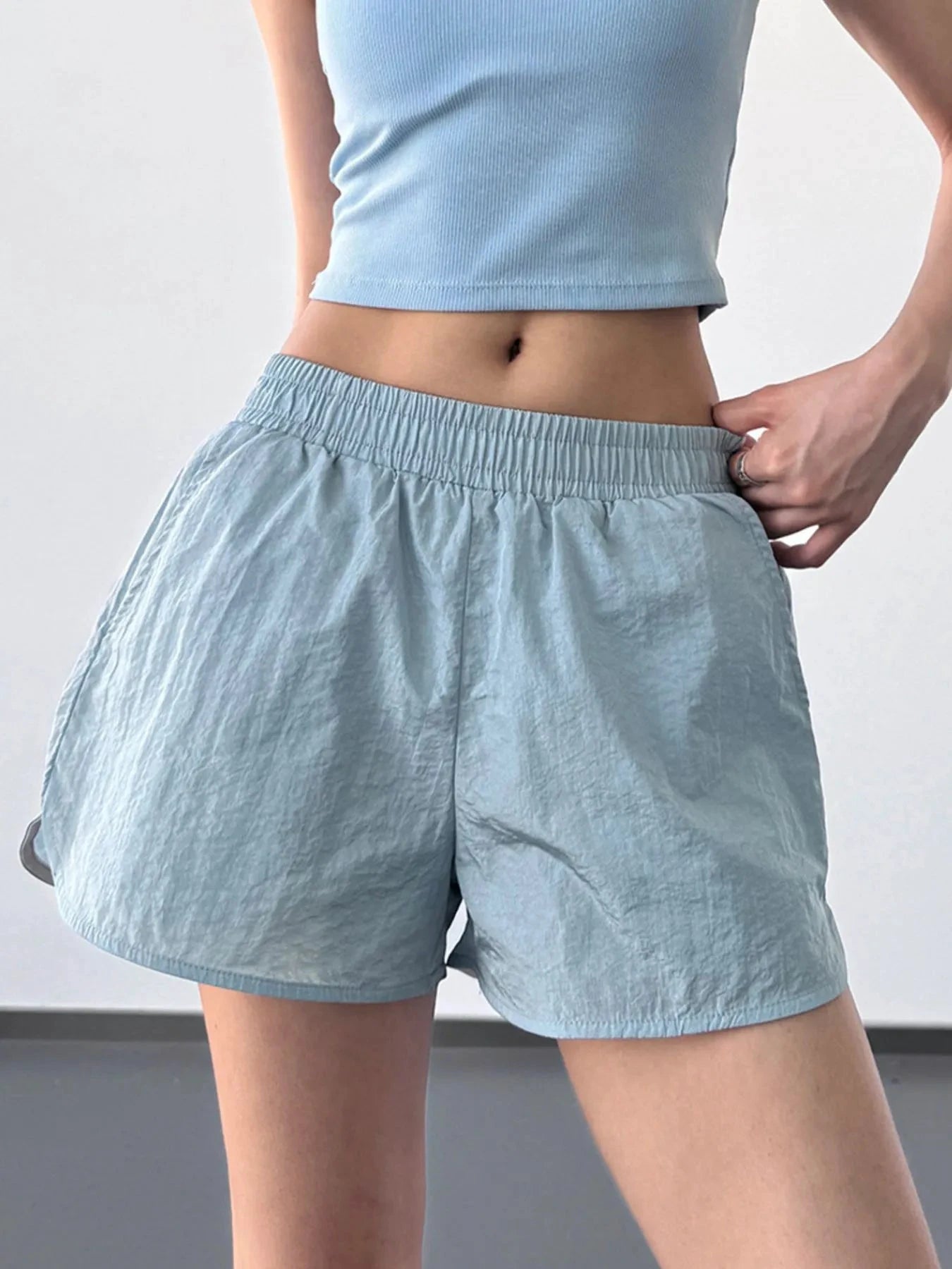 Elastic Waist Active Shorts by Lady Ros