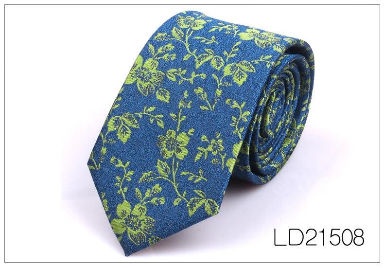 Men's Casual Fashion 6cm Flower Graffiti Tie by GJG Denim