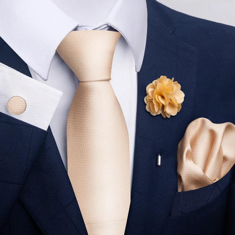 Men's Tie and Pocket Square Combo by GJG Denim