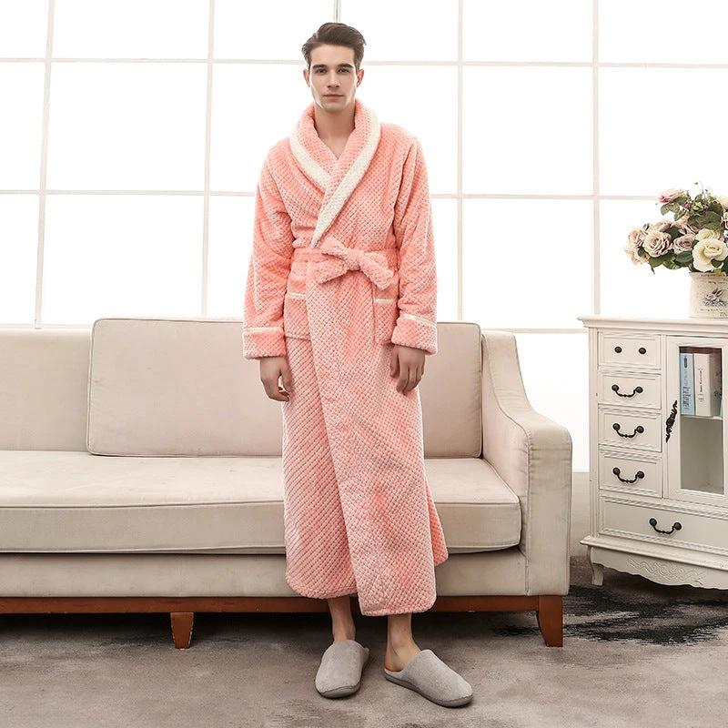 Women Pajamas Couple Gown Bathrobe Winter Robe by GJG Denim