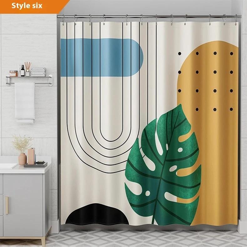 Bohemian Waterproof Shower Curtain by GJG Denim