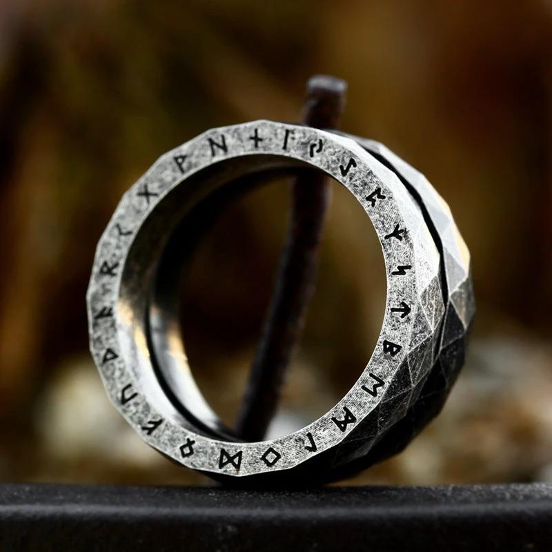 Simple Stylish Viking Titanium Steel Ring For Men by GJG Denim