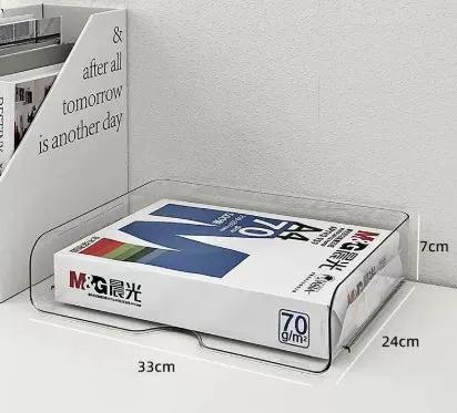 Desktop Storage Box Transparent Acrylic Desk Storage Rack by GJG Denim