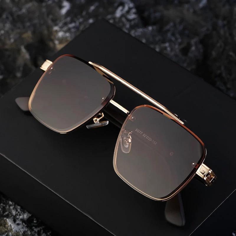 Men's Fashionable Square-frame Sunglasses by GJG Denim