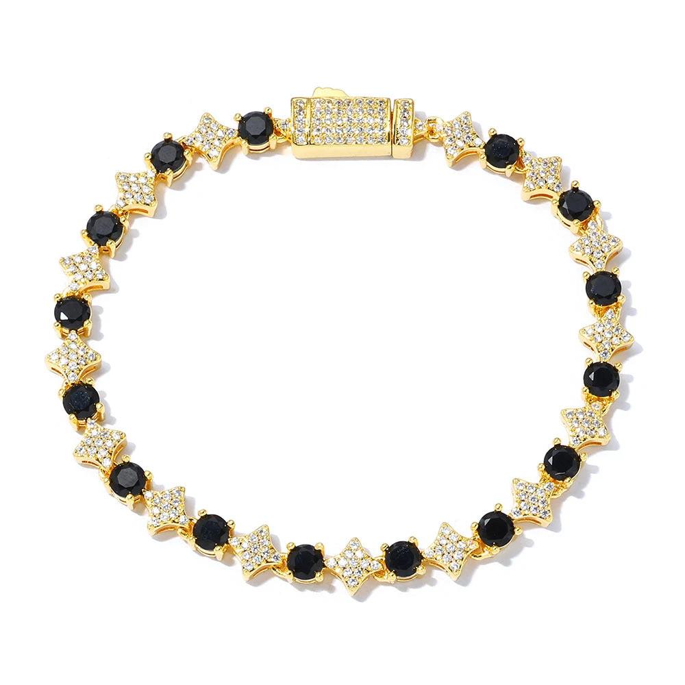 Men's Star Zircon Bracelet by GJG Denim